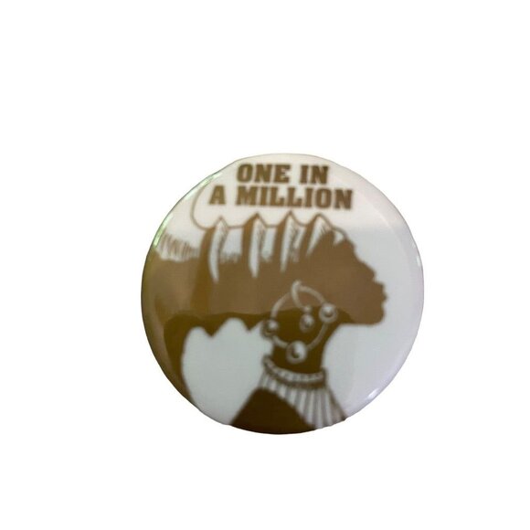 Vintage 1990s Pinback Button One in a Million Woman March 1.5" Diameter - Picture 10 of 14